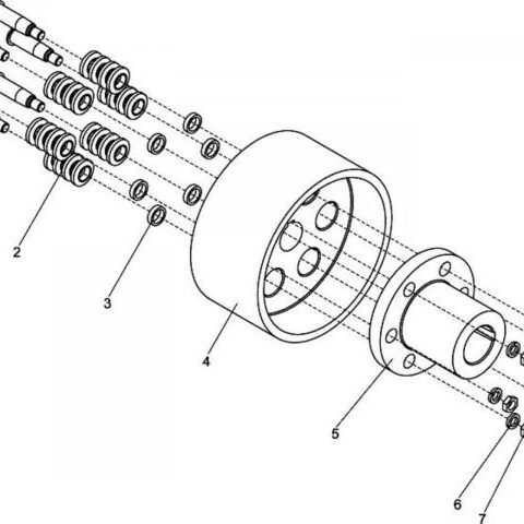 Полумуфта крана ДЭК 251 чертежный номер 251.12.04.001