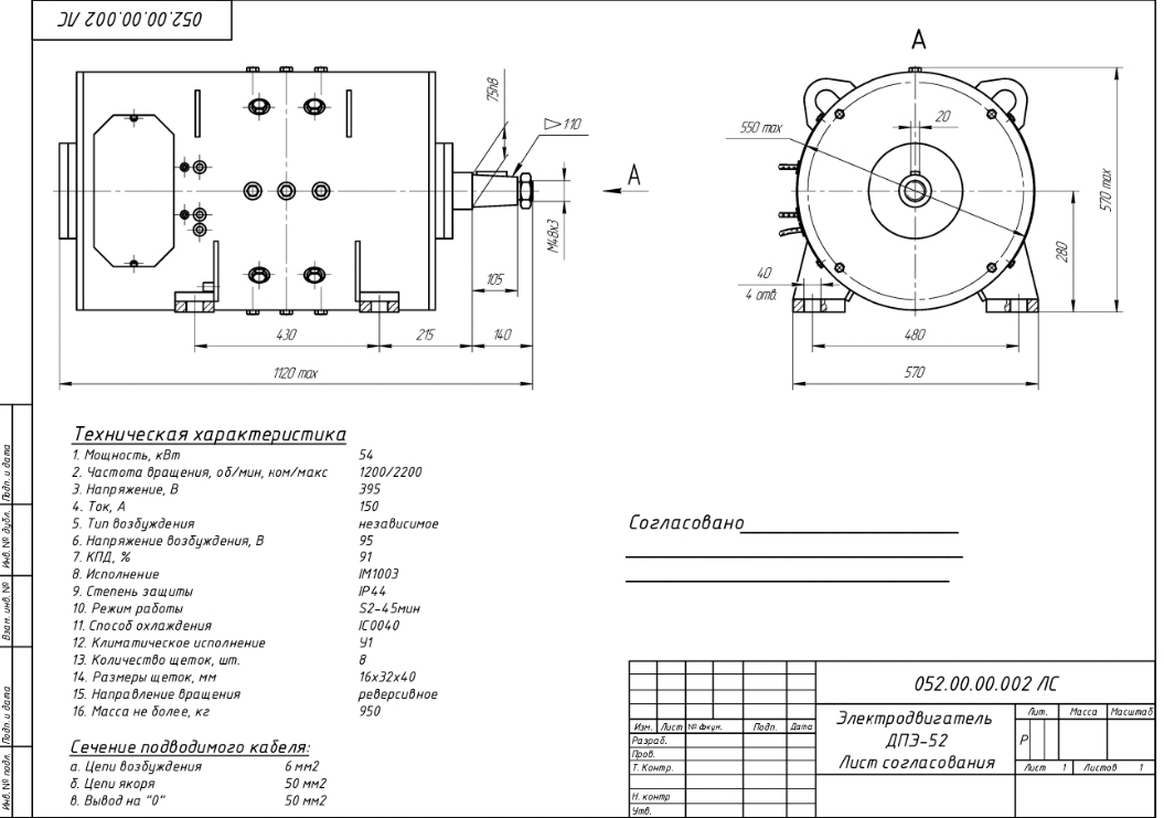 лист согласования