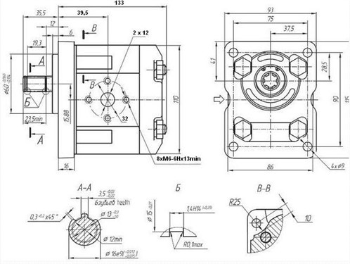 Гидравлический насосный агрегат НШ4